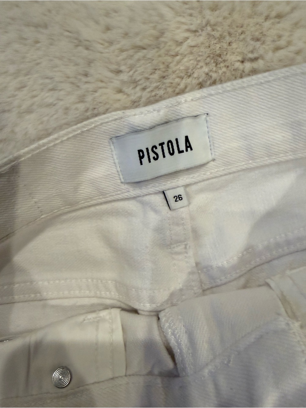 pistola White Midi Skirt with Front Slit - Picture 4 of 9